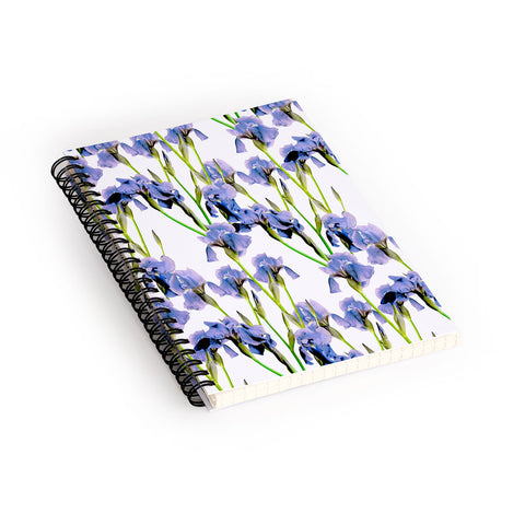 Emanuela Carratoni Iris Spring Pattern Spiral Notebook
