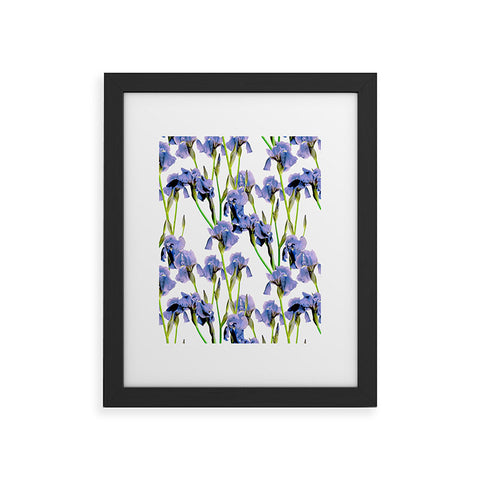 Emanuela Carratoni Iris Spring Pattern Framed Art Print