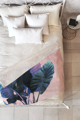 Emanuela Carratoni It is a Jungle Fleece Throw Blanket