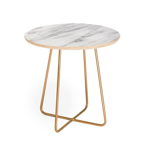 Emanuela Carratoni Italian Marble Carrara Round Side Table