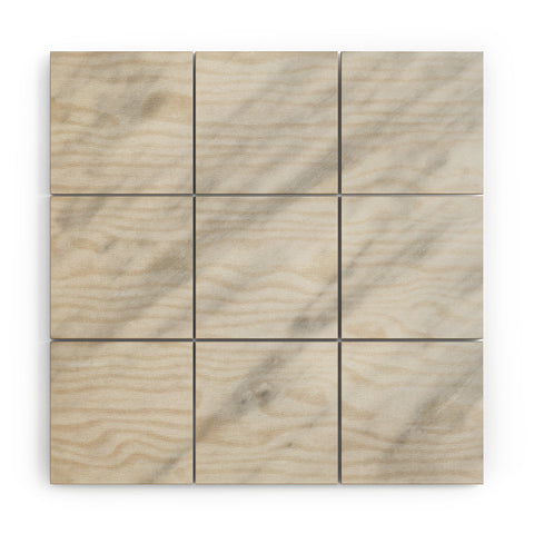 Emanuela Carratoni Italian Marble Carrara Wood Wall Mural
