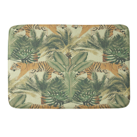 Emanuela Carratoni Jungle Tigers Memory Foam Bath Mat