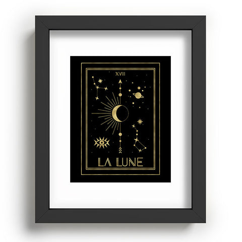 Emanuela Carratoni La Lune or The Moon Gold Recessed Framing Rectangle