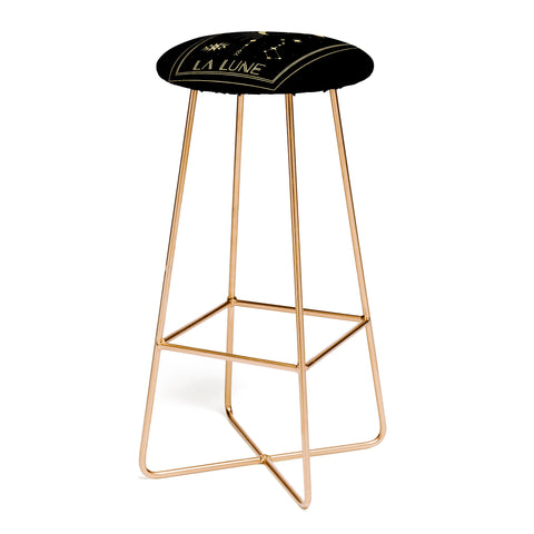Emanuela Carratoni La Lune or The Moon Gold Bar Stool