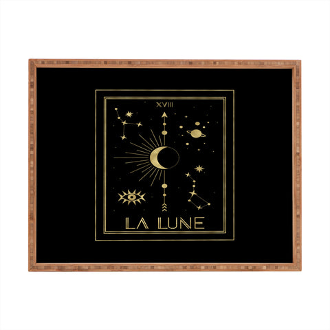 Emanuela Carratoni La Lune or The Moon Gold Rectangular Tray