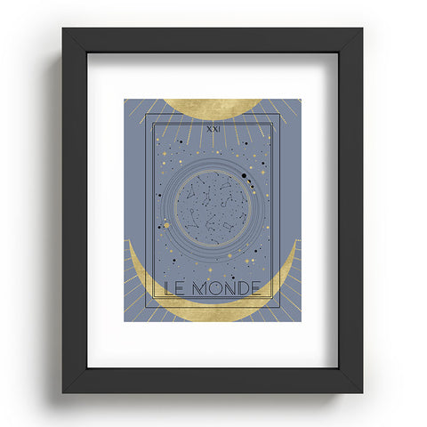 Emanuela Carratoni Le Monde or The World Tarot Recessed Framing Rectangle