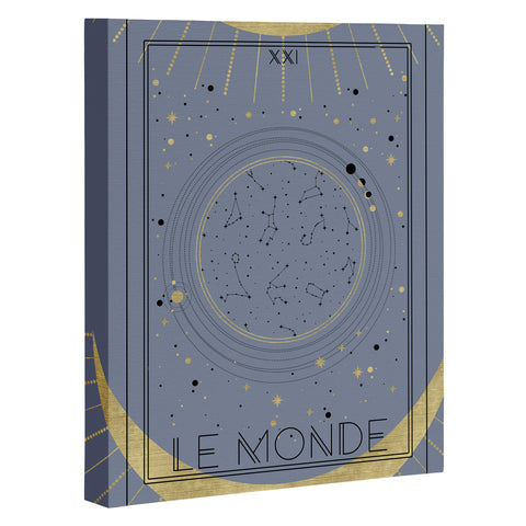 Emanuela Carratoni Le Monde or The World Tarot Art Canvas