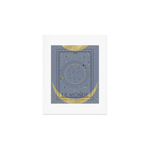 Emanuela Carratoni Le Monde or The World Tarot Art Print