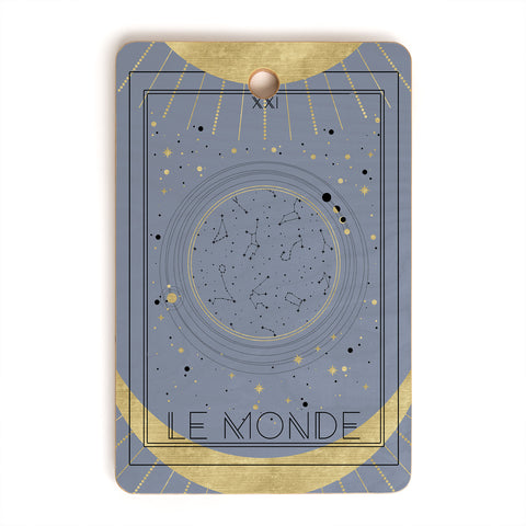 Emanuela Carratoni Le Monde or The World Tarot Cutting Board Rectangle