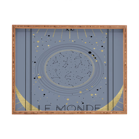 Emanuela Carratoni Le Monde or The World Tarot Rectangular Tray