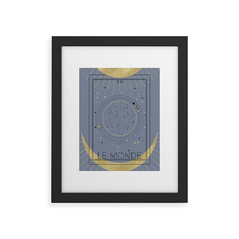 Emanuela Carratoni Le Monde or The World Tarot Framed Art Print