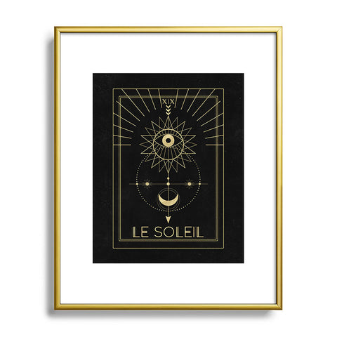 Emanuela Carratoni Le Soleil or The Sun Tarot Metal Framed Art Print