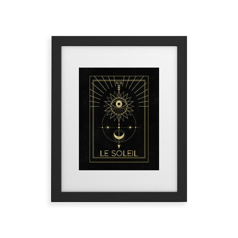 Emanuela Carratoni Le Soleil or The Sun Tarot Framed Art Print