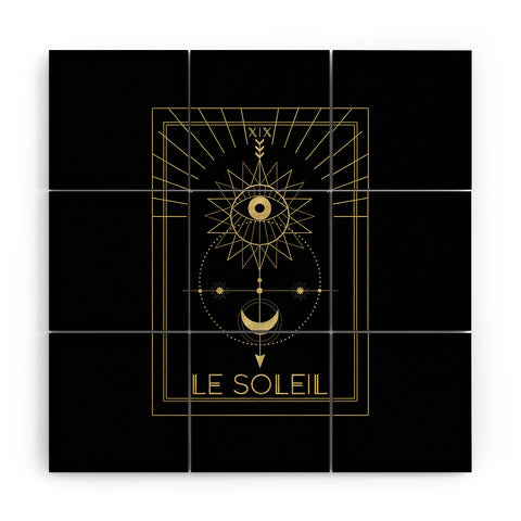 Emanuela Carratoni Le Soleil or The Sun Tarot Wood Wall Mural