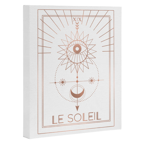 Emanuela Carratoni Le Soleil or The Sun White Art Canvas