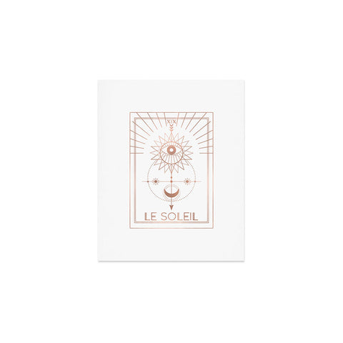 Emanuela Carratoni Le Soleil or The Sun White Art Print