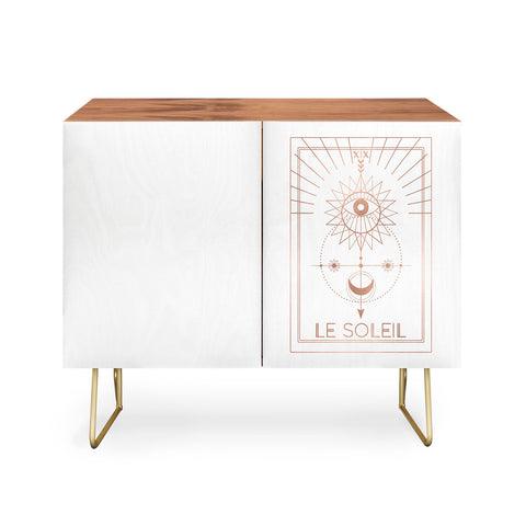 Emanuela Carratoni Le Soleil or The Sun White Credenza
