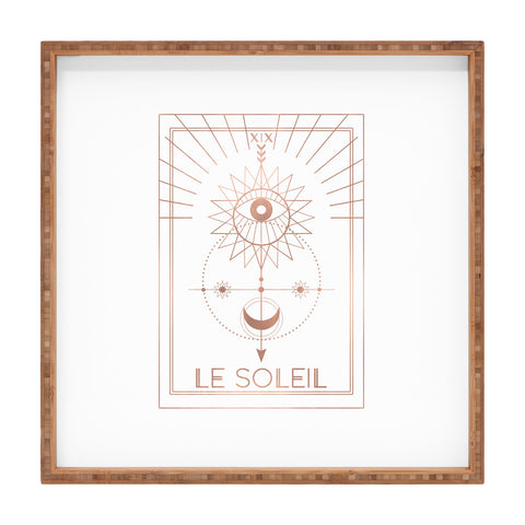 Emanuela Carratoni Le Soleil or The Sun White Square Tray
