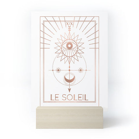 Emanuela Carratoni Le Soleil or The Sun White Mini Art Print