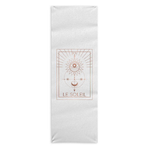 Emanuela Carratoni Le Soleil or The Sun White Yoga Towel