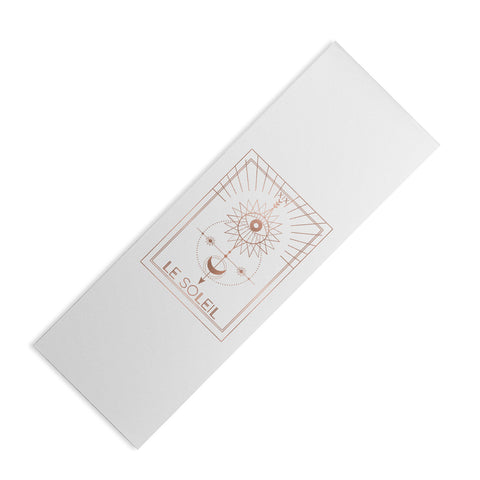 Emanuela Carratoni Le Soleil or The Sun White Yoga Mat