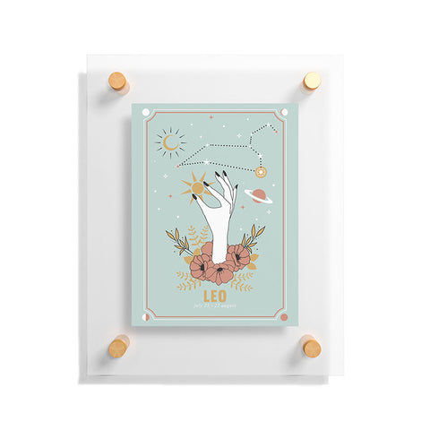 Emanuela Carratoni Leo Zodiac Series Floating Acrylic Print