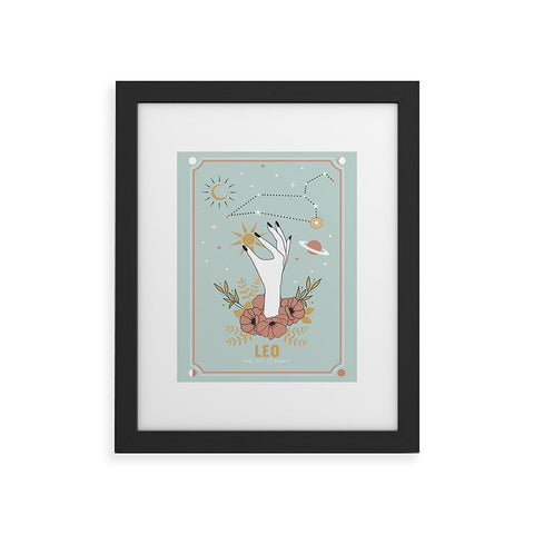 Emanuela Carratoni Leo Zodiac Series Framed Art Print