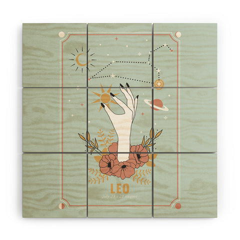 Emanuela Carratoni Leo Zodiac Series Wood Wall Mural