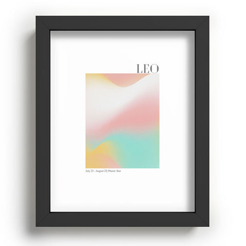 Emanuela Carratoni Leo Zodiac Sign Gradient Recessed Framing Rectangle