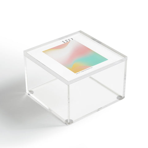 Emanuela Carratoni Leo Zodiac Sign Gradient Acrylic Box
