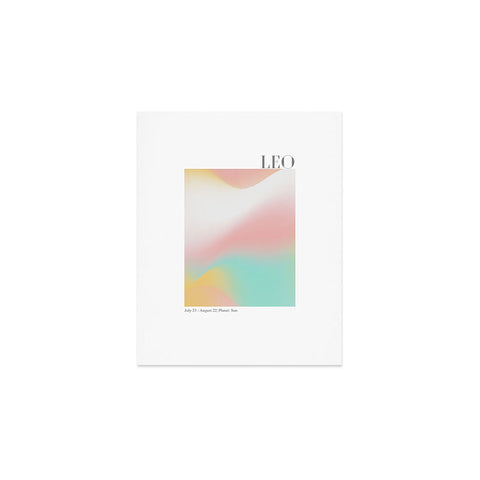 Emanuela Carratoni Leo Zodiac Sign Gradient Art Print