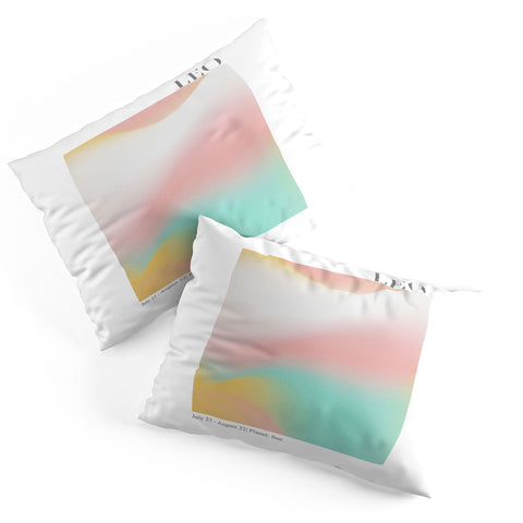 Emanuela Carratoni Leo Zodiac Sign Gradient Pillow Shams