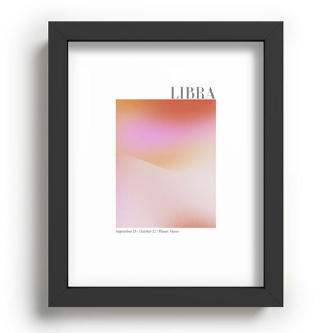 Emanuela Carratoni Libra Zodiac Sign Gradient Recessed Framing Rectangle