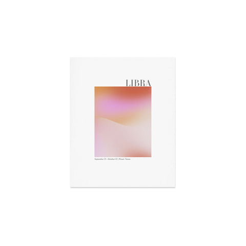 Emanuela Carratoni Libra Zodiac Sign Gradient Art Print