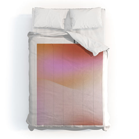 Emanuela Carratoni Libra Zodiac Sign Gradient Comforter