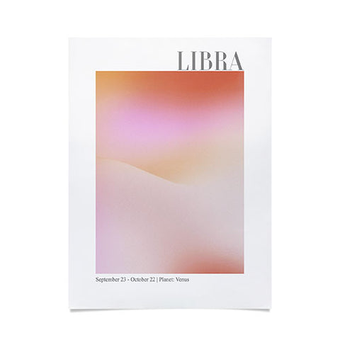 Emanuela Carratoni Libra Zodiac Sign Gradient Poster