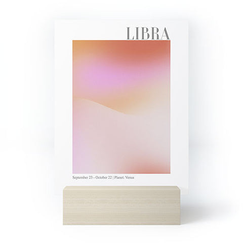 Emanuela Carratoni Libra Zodiac Sign Gradient Mini Art Print