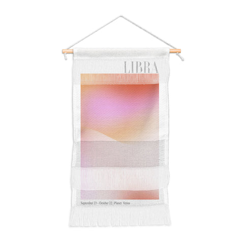 Emanuela Carratoni Libra Zodiac Sign Gradient Wall Hanging Portrait