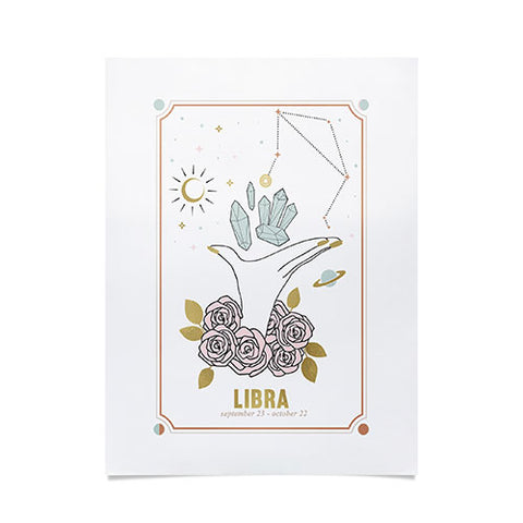 Emanuela Carratoni Libra Zodiac Sign Poster