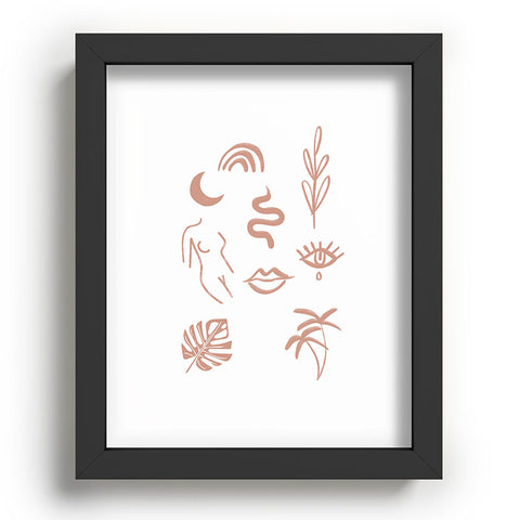 Emanuela Carratoni Line Art Pattern Recessed Framing Rectangle