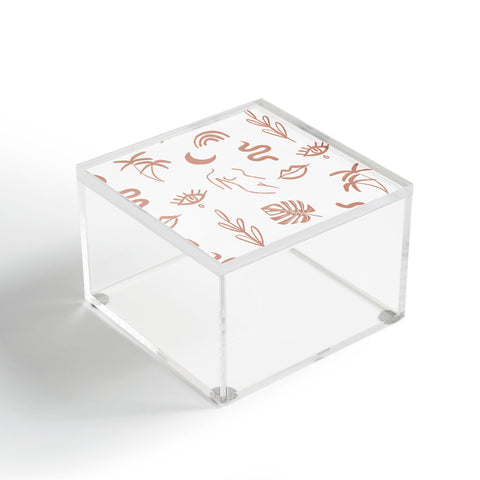 Emanuela Carratoni Line Art Pattern Acrylic Box