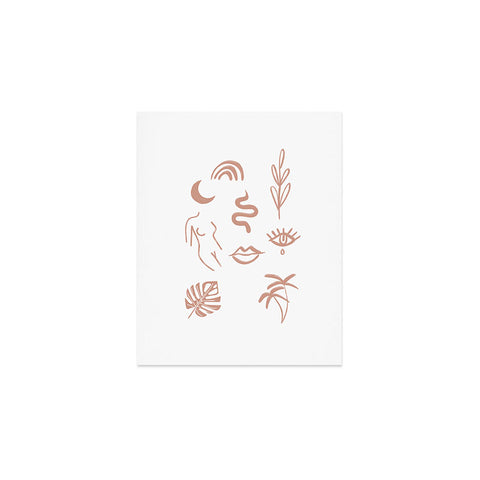 Emanuela Carratoni Line Art Pattern Art Print