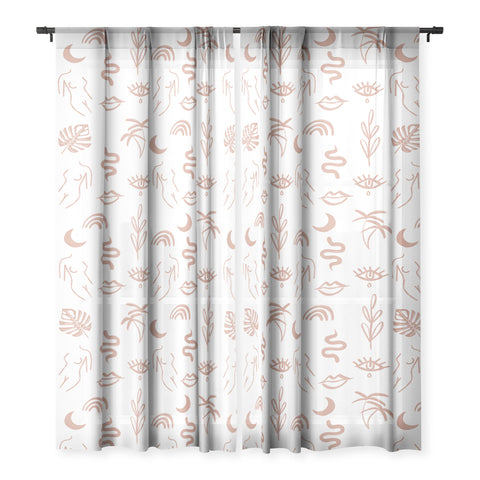 Emanuela Carratoni Line Art Pattern Sheer Non Repeat