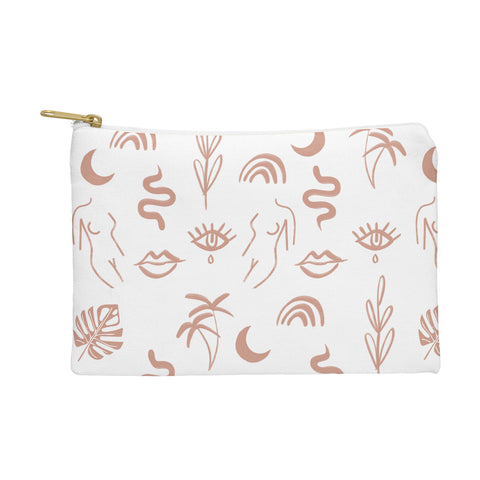 Emanuela Carratoni Line Art Pattern Pouch