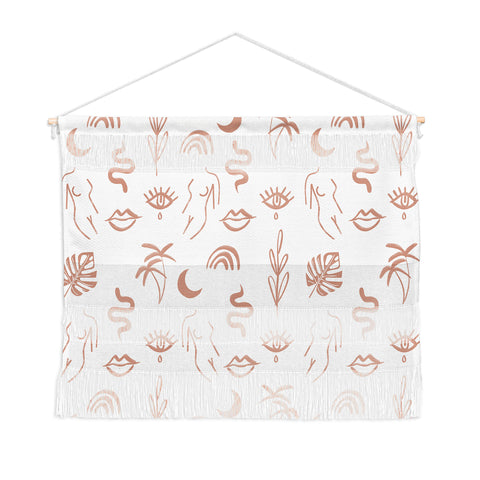 Emanuela Carratoni Line Art Pattern Wall Hanging Landscape