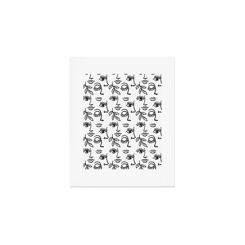 Emanuela Carratoni Line Art Portraits Art Print