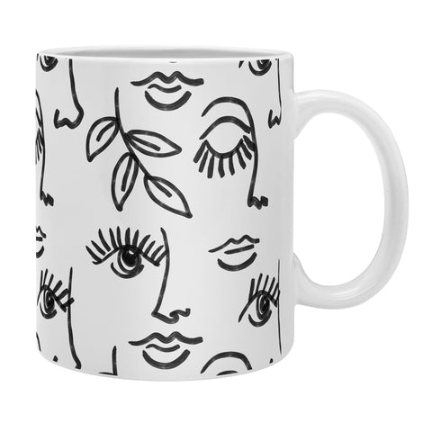 Emanuela Carratoni Line Art Portraits Coffee Mug