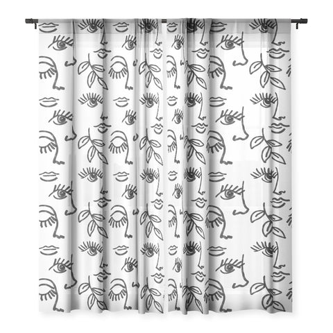 Emanuela Carratoni Line Art Portraits Sheer Non Repeat