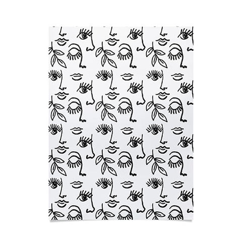 Emanuela Carratoni Line Art Portraits Poster