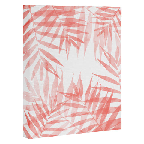 Emanuela Carratoni Living Coral Tropicana Palms Art Canvas